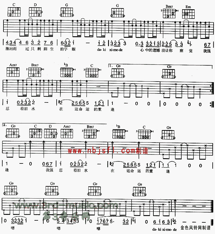 完美幻觉吉他谱（图2）