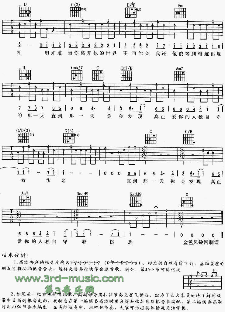 痴心绝对(《爱上痞子男》片头曲)吉他谱（图5）