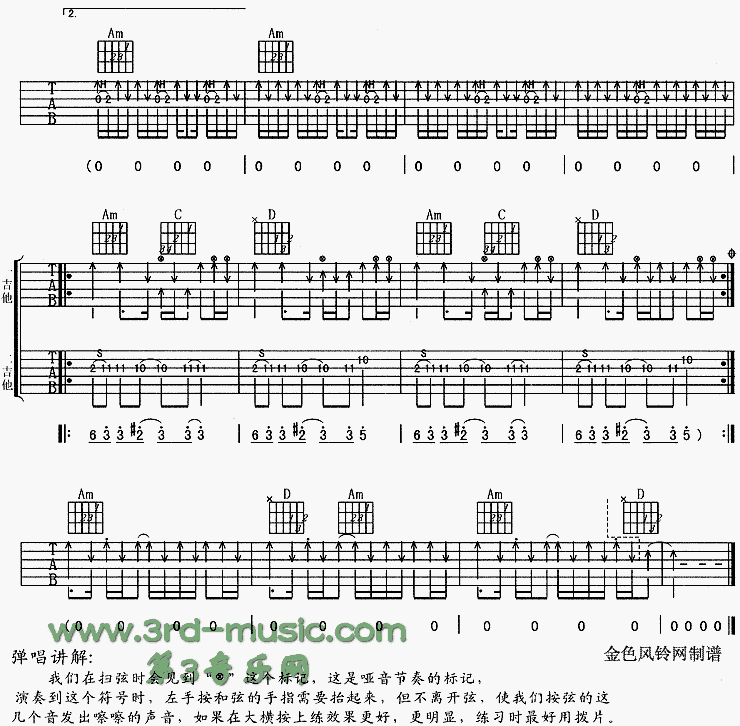 无能为力吉他谱（图3）
