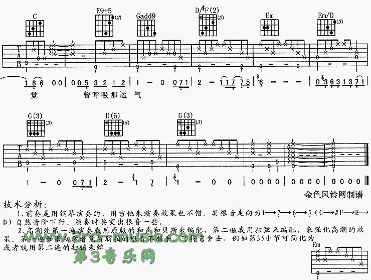 明年今日(《精贼先生》主题歌、粤语)吉他谱（图4）