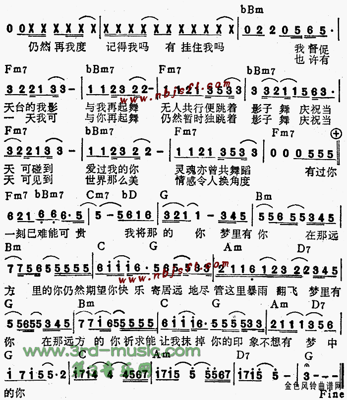 影子舞(粤语)吉他谱（图2）