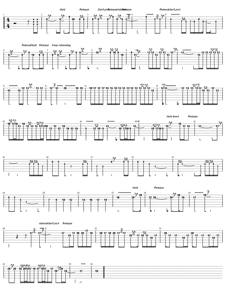 NOVERMBER RAIN吉他谱（图1）