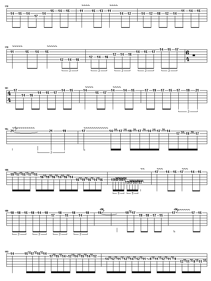 卡农摇滚版吉他谱（图9）