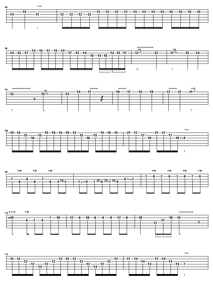 卡农摇滚版吉他谱（图5）