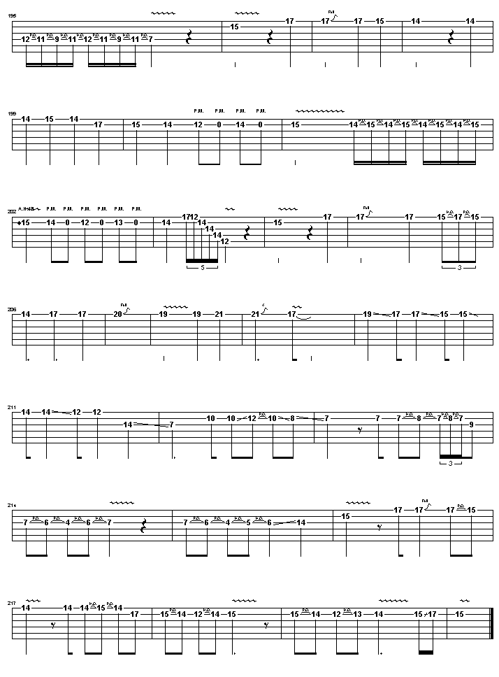 卡农摇滚版吉他谱（图10）