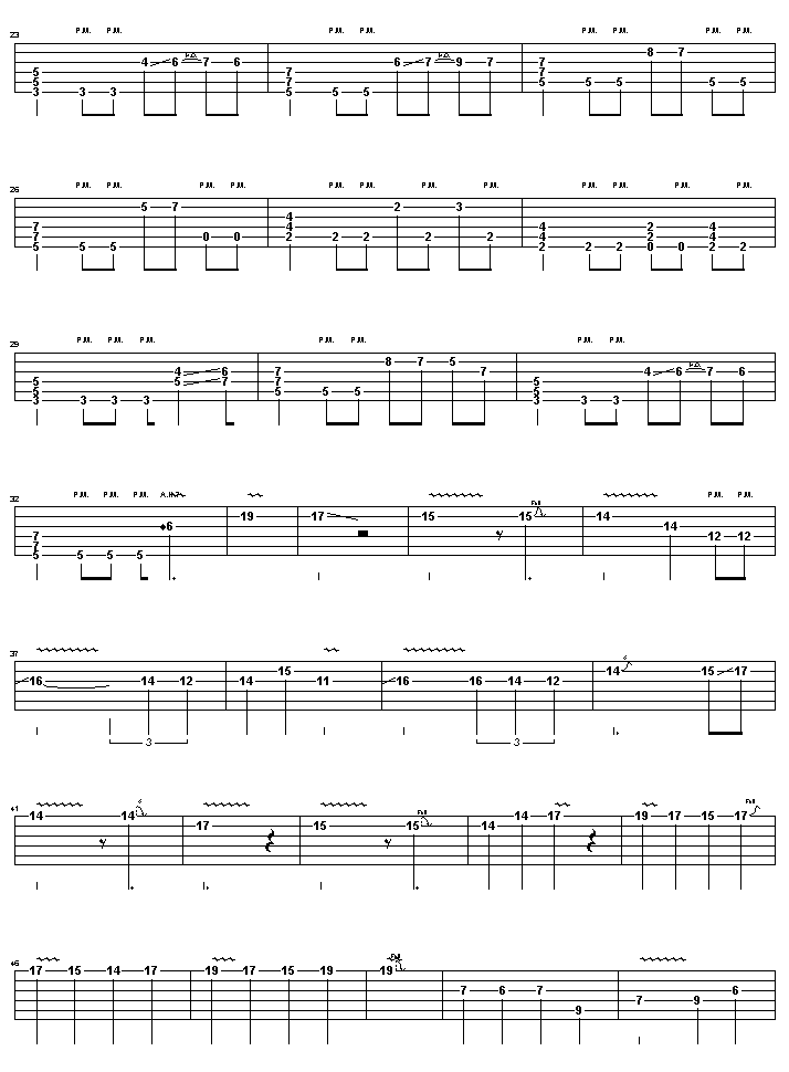 卡农摇滚版吉他谱（图2）