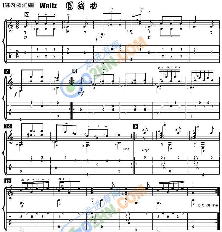 Waltz吉他谱（图1）