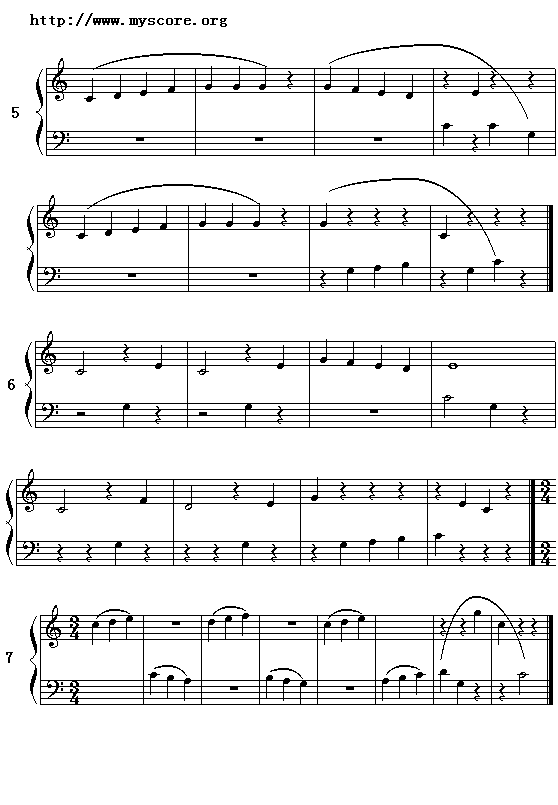 电子琴浅易练习之四吉他谱（图2）