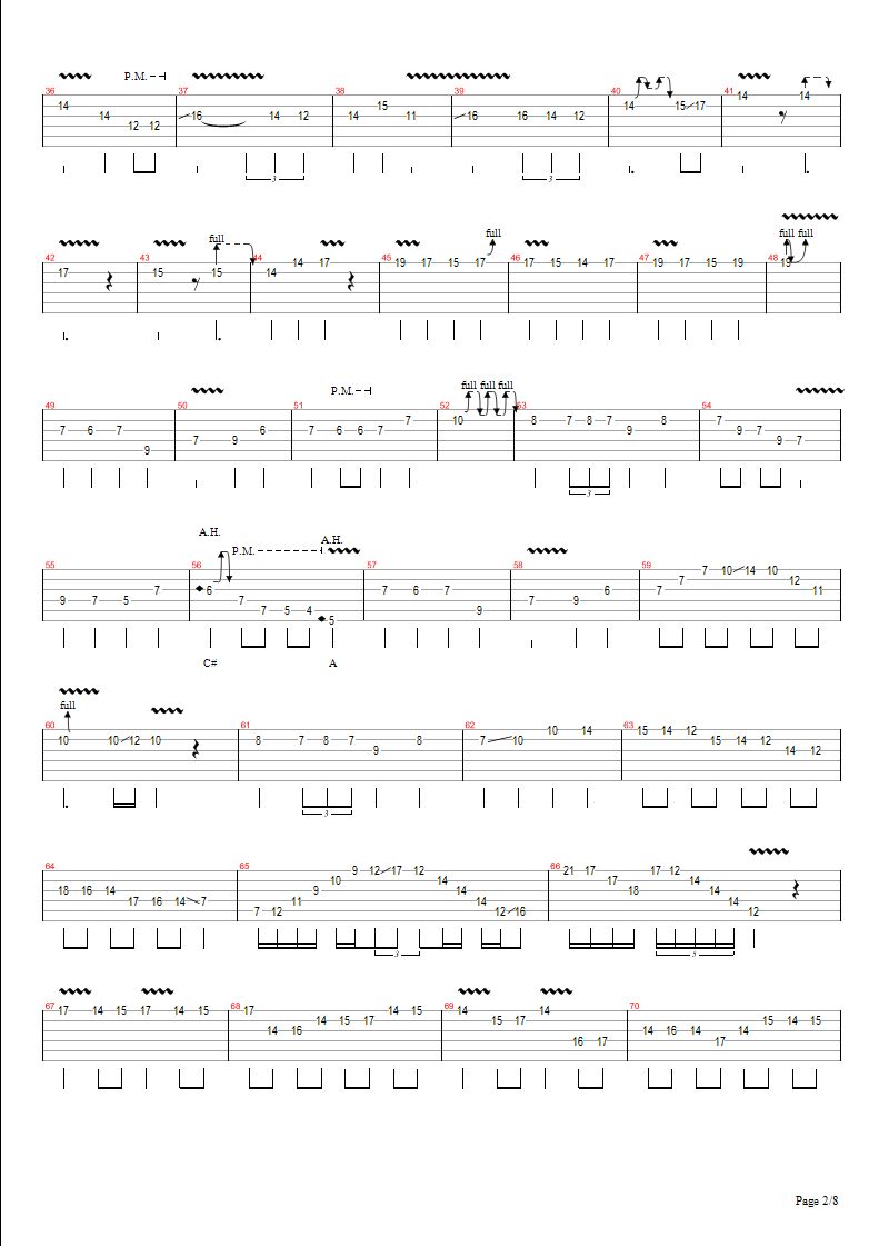 卡农摇滚版 Jerryc吉他谱（图2）
