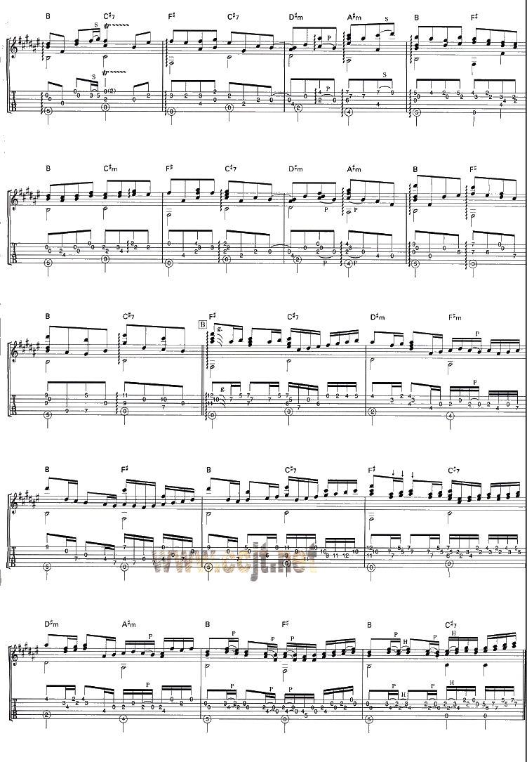 Canon吉他谱( 六线谱)吉他谱（图2）