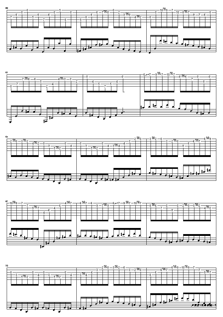 大教堂吉他谱( GTP 六线谱)吉他谱（图5）