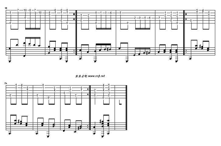 四小天蛾舞曲吉他谱( GTP 六线谱)吉他谱（图2）