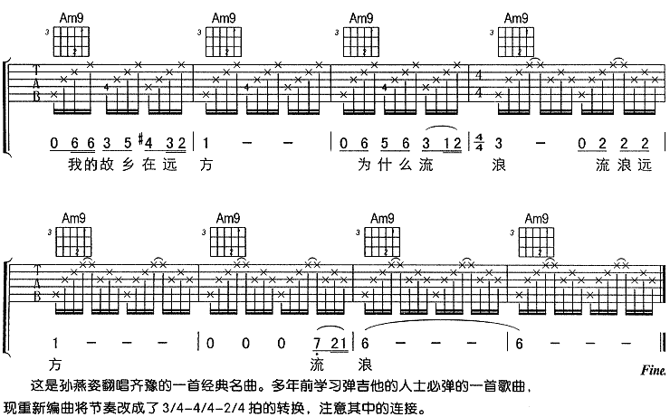 橄榄树 (孙燕姿)吉他谱（图3）