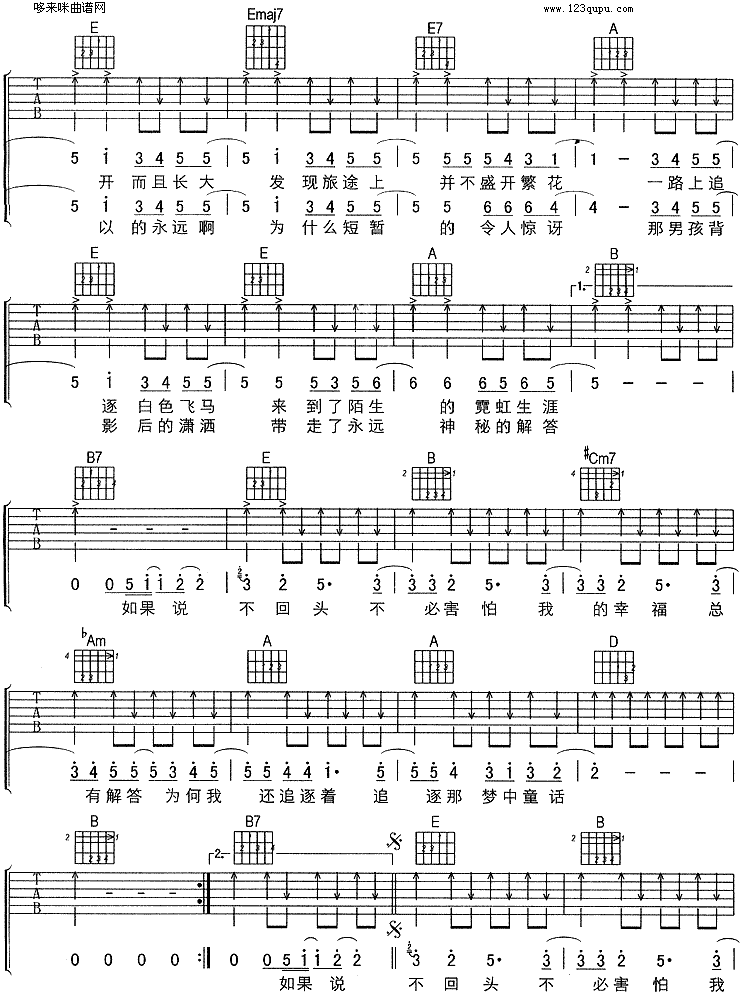 年华（刘若英）吉他谱（图2）