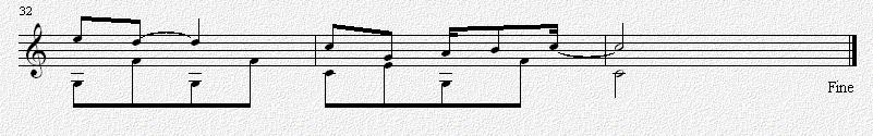 飞驰的火车（原版指法）（五线谱）吉他谱（图2）