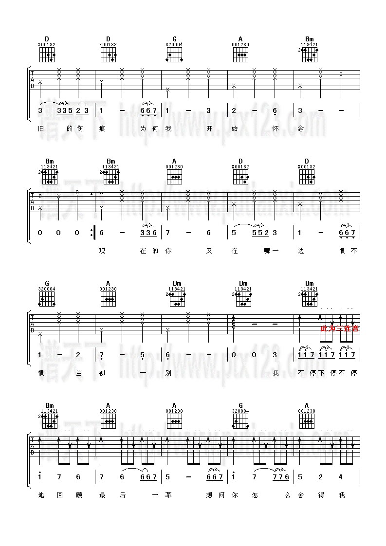 传闻吉他谱（图2）