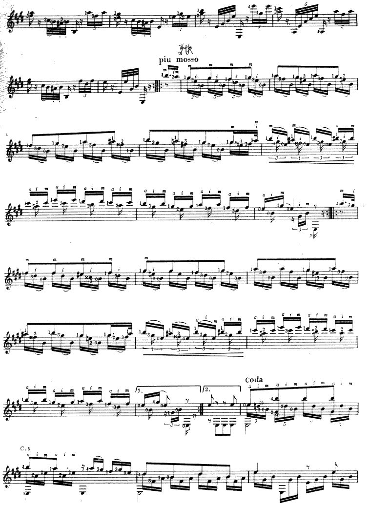 莫扎特“魔笛”主题变奏吉他谱（图4）