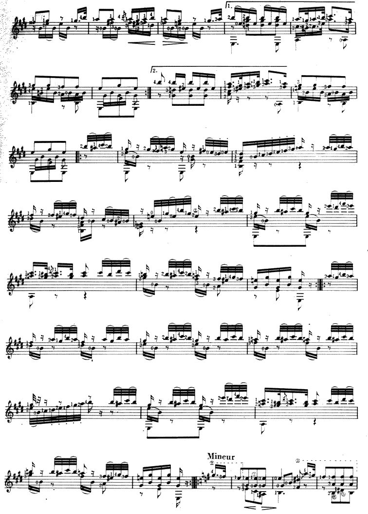 莫扎特“魔笛”主题变奏吉他谱（图2）
