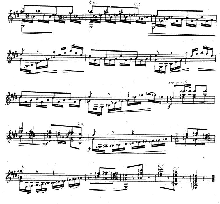 莫扎特“魔笛”主题变奏吉他谱（图5）