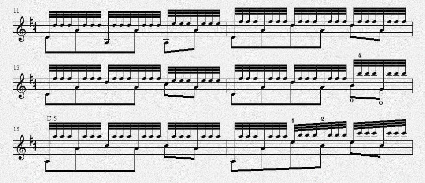 小白船（古典吉他独奏谱）五线谱吉他谱（图2）