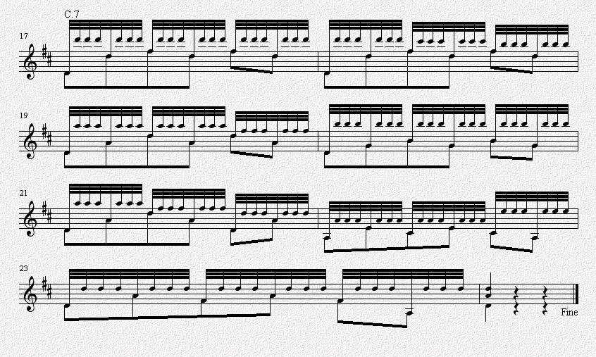 小白船（古典吉他独奏谱）五线谱吉他谱（图3）