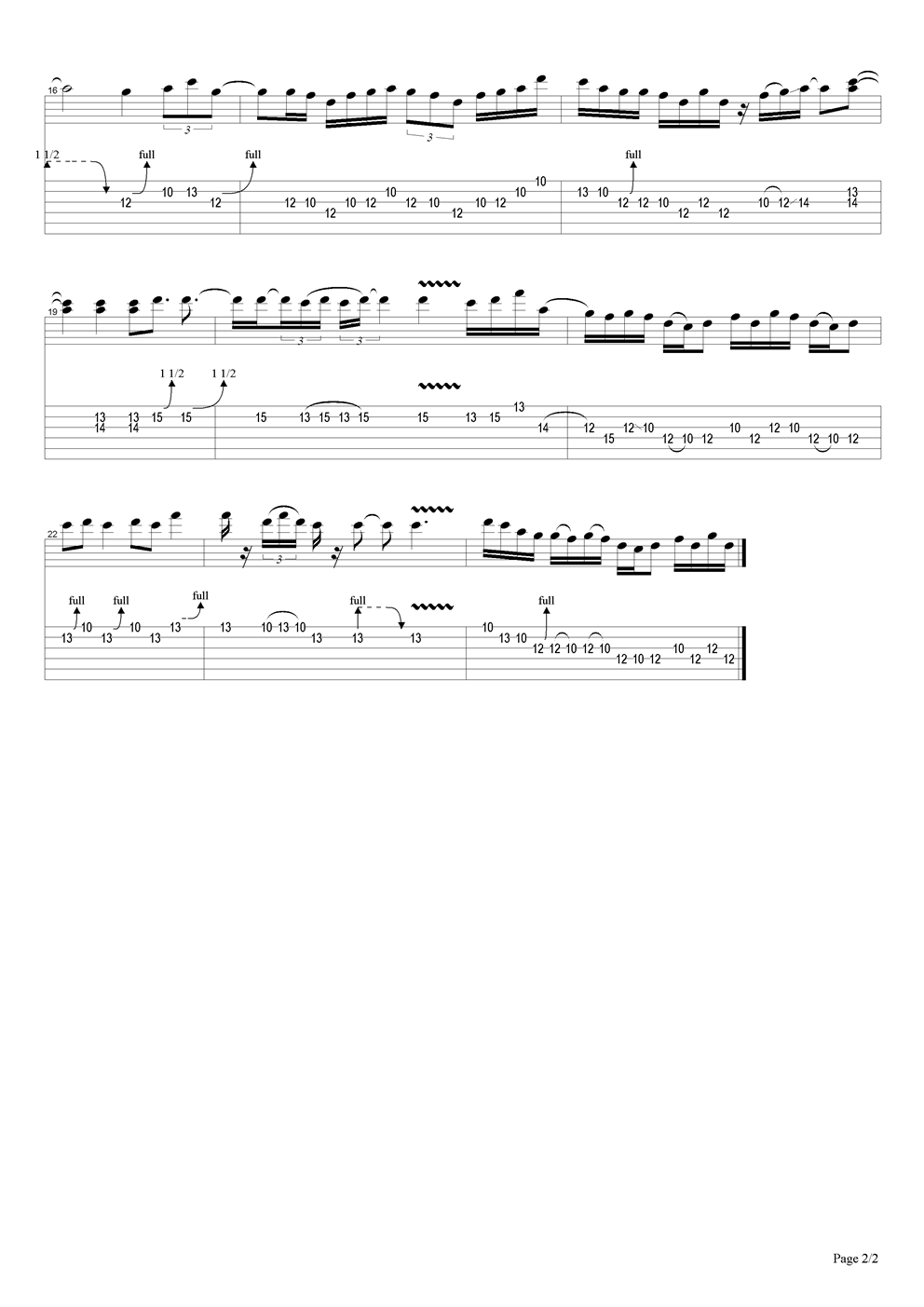 White room吉他谱（图2）