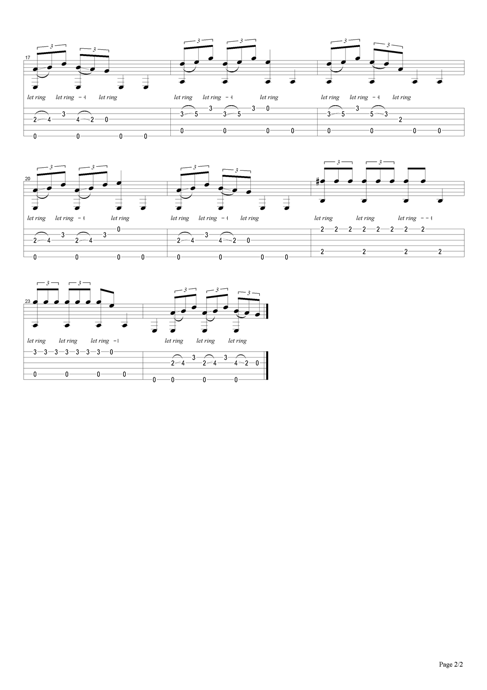 Blues Lessons吉他谱（图2）