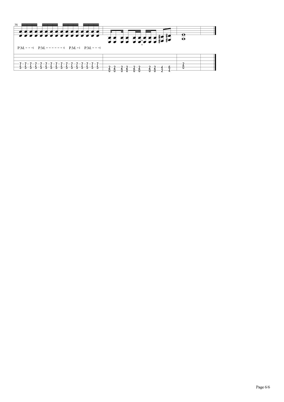 冷水澡吉他谱（图6）