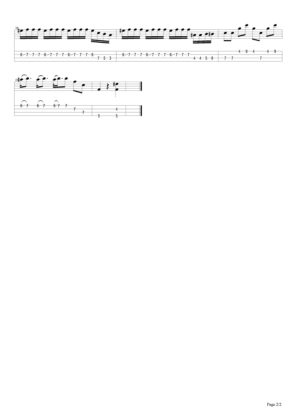 布鲁斯吉他谱（图2）