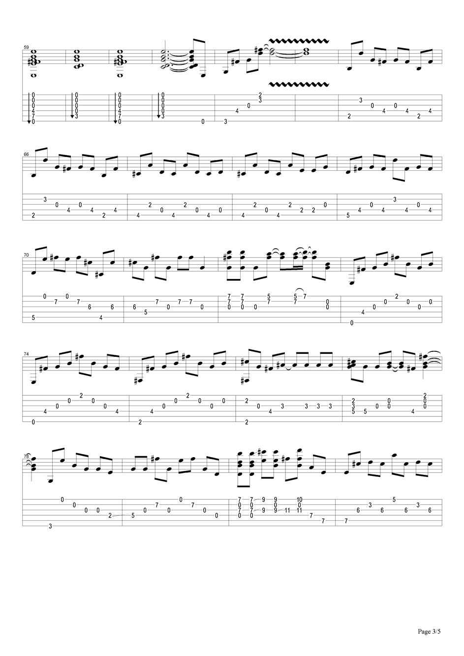 a silent latter吉他谱（图3）