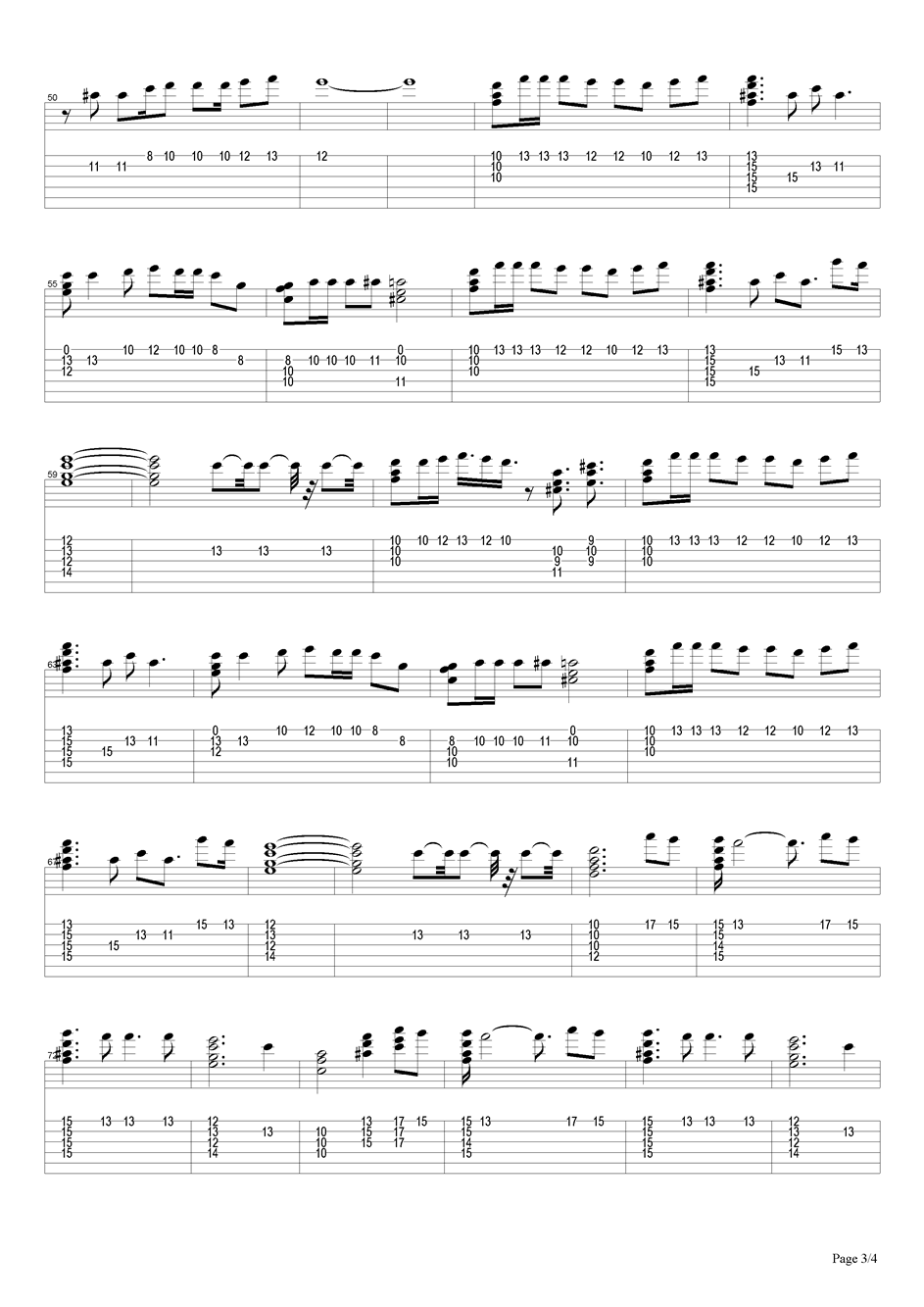 金明吉他谱（图3）