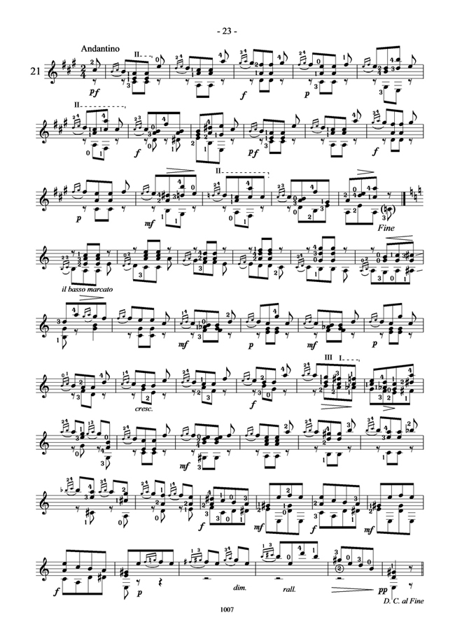 卡尔卡西25首练习曲(22)吉他谱（图1）