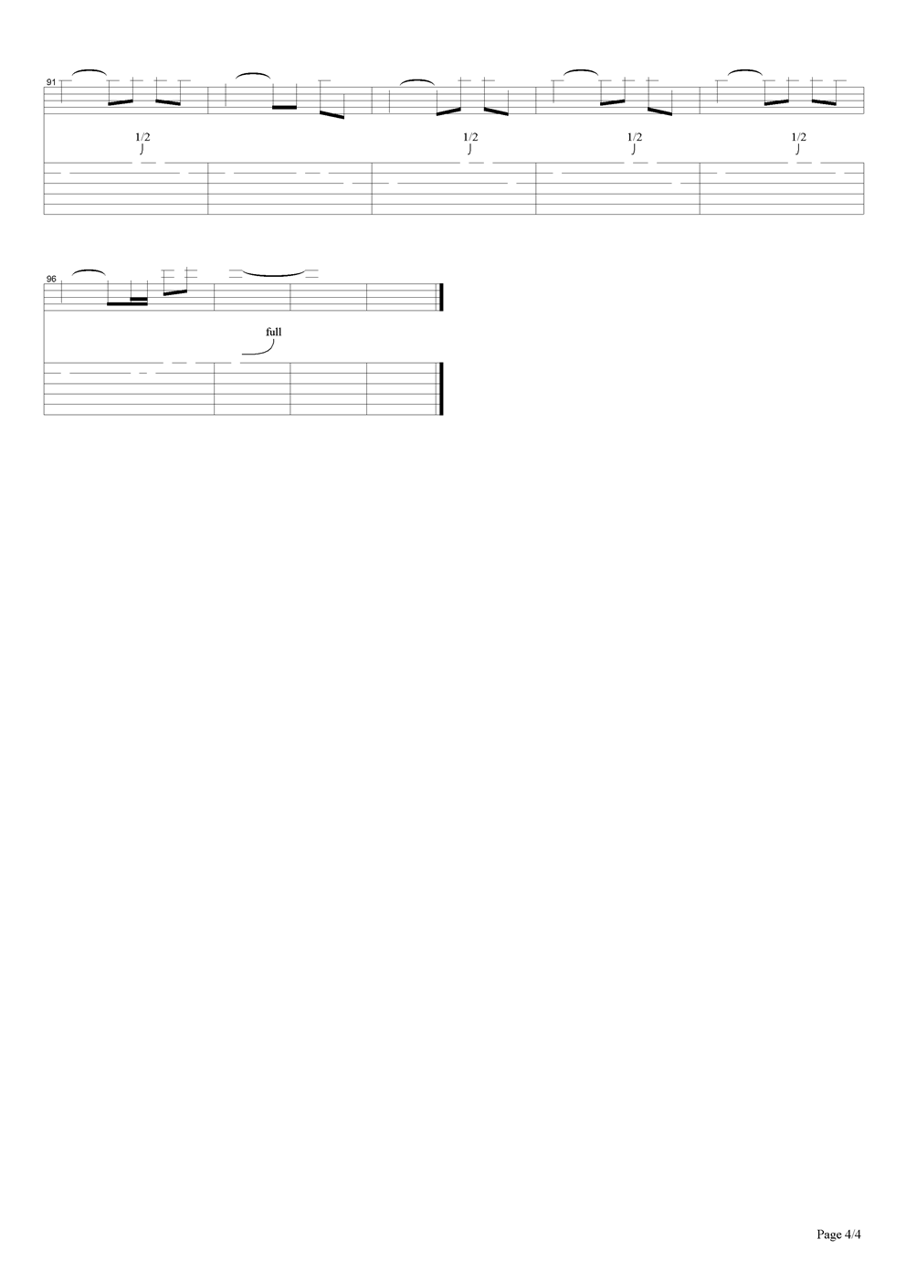 无声的叹息吉他谱（图4）