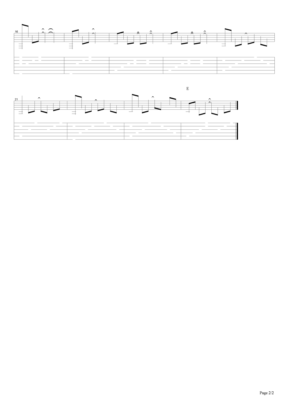 离人吉他谱（图2）