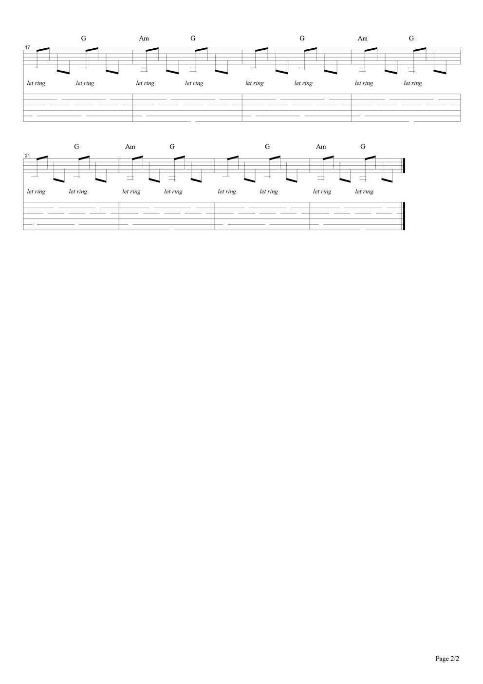 家吉他谱（图2）
