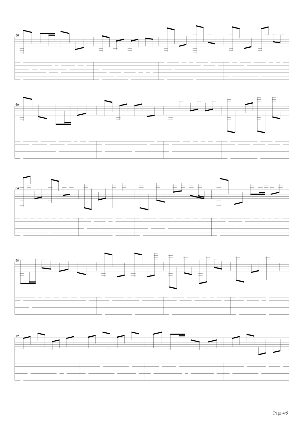 二泉映月吉他谱（图4）
