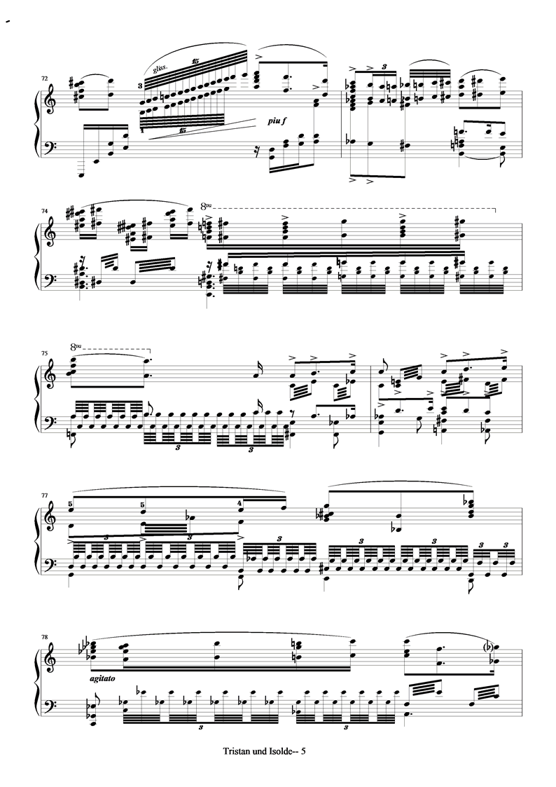 Wagner-Tristan und Isolde吉他谱（图5）