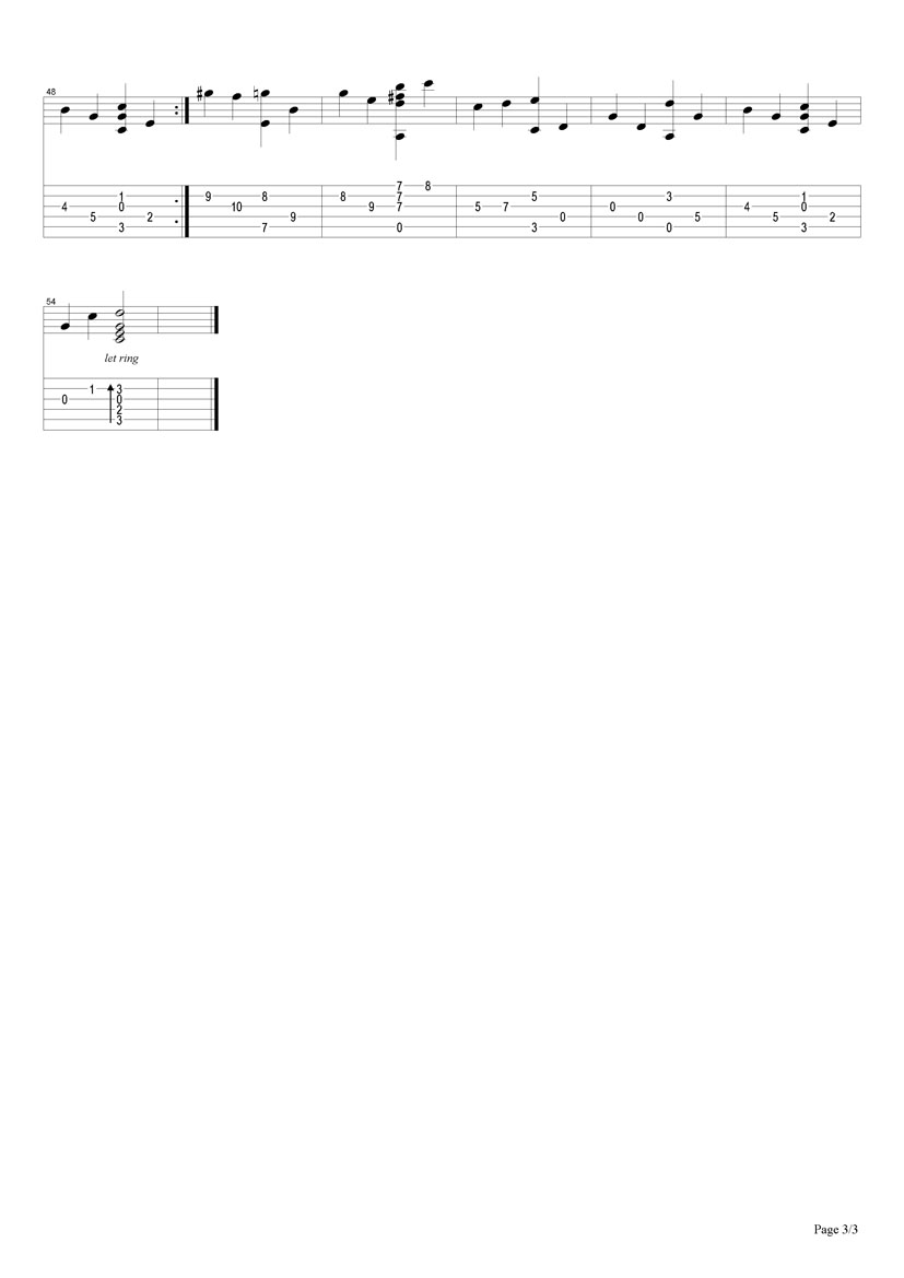 菊花台吉他谱（图3）