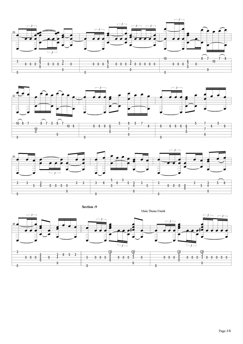 Bolero吉他谱（图3）