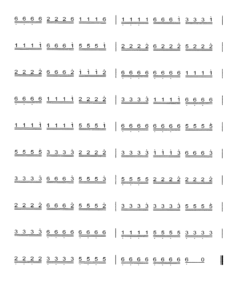左右竹三连弹练习曲其它曲谱（图2）