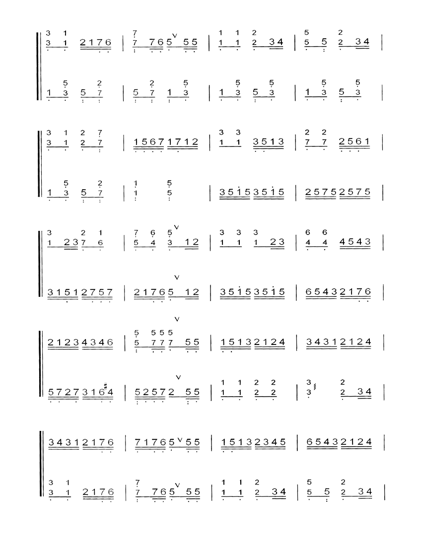 游击队员之歌[简谱版]（共5张）其它曲谱（图2）