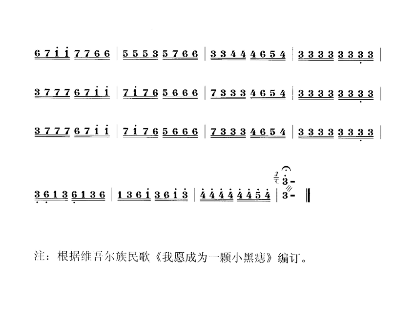 交替竹与衬音练习曲其它曲谱（图2）