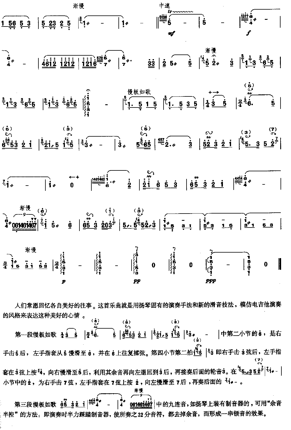 美好的回忆 [简谱版]（独奏共2张）其它曲谱（图2）