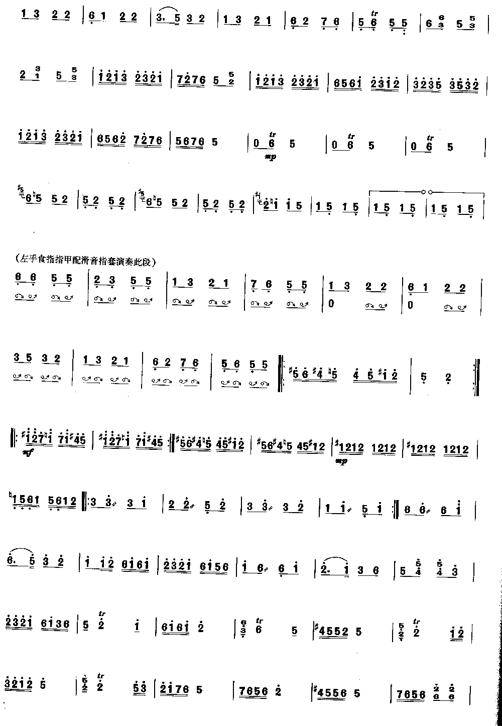 百鸟朝凤 [简谱版]（独奏共4张）其它曲谱（图3）