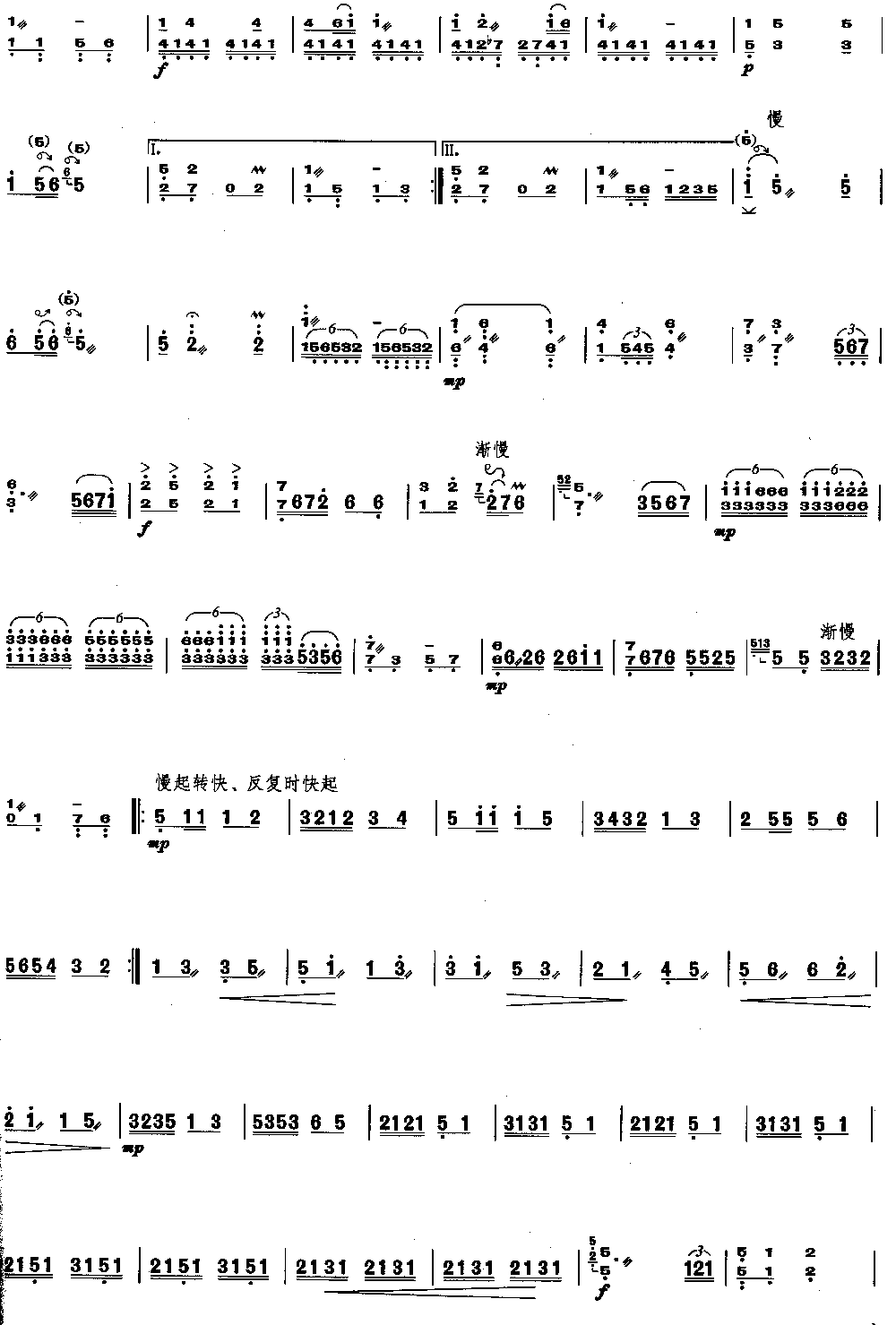 山寨火把节 [简谱版]（独奏共5张）其它曲谱（图3）