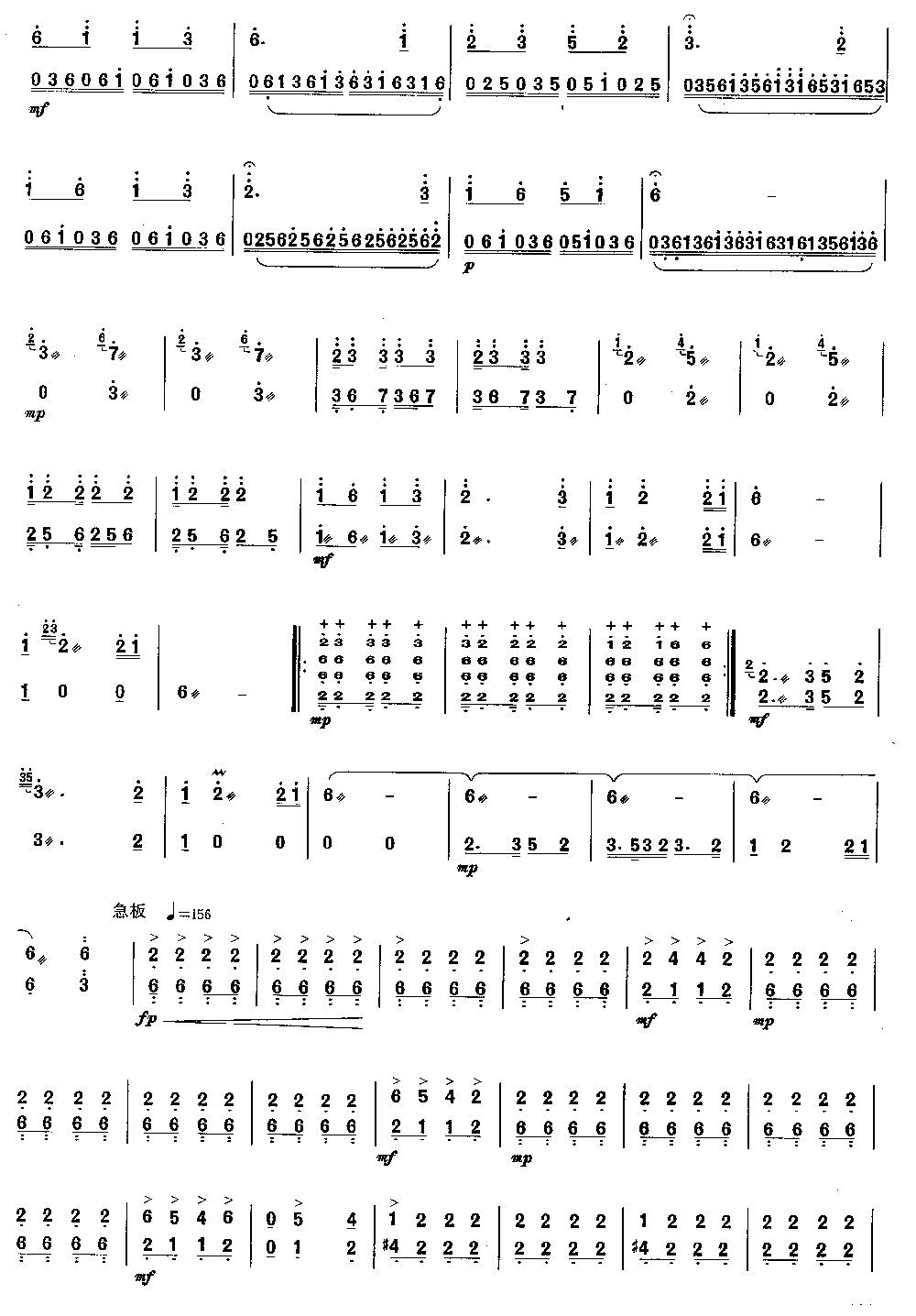 川江韵 [简谱版]（独奏共4张）其它曲谱（图2）