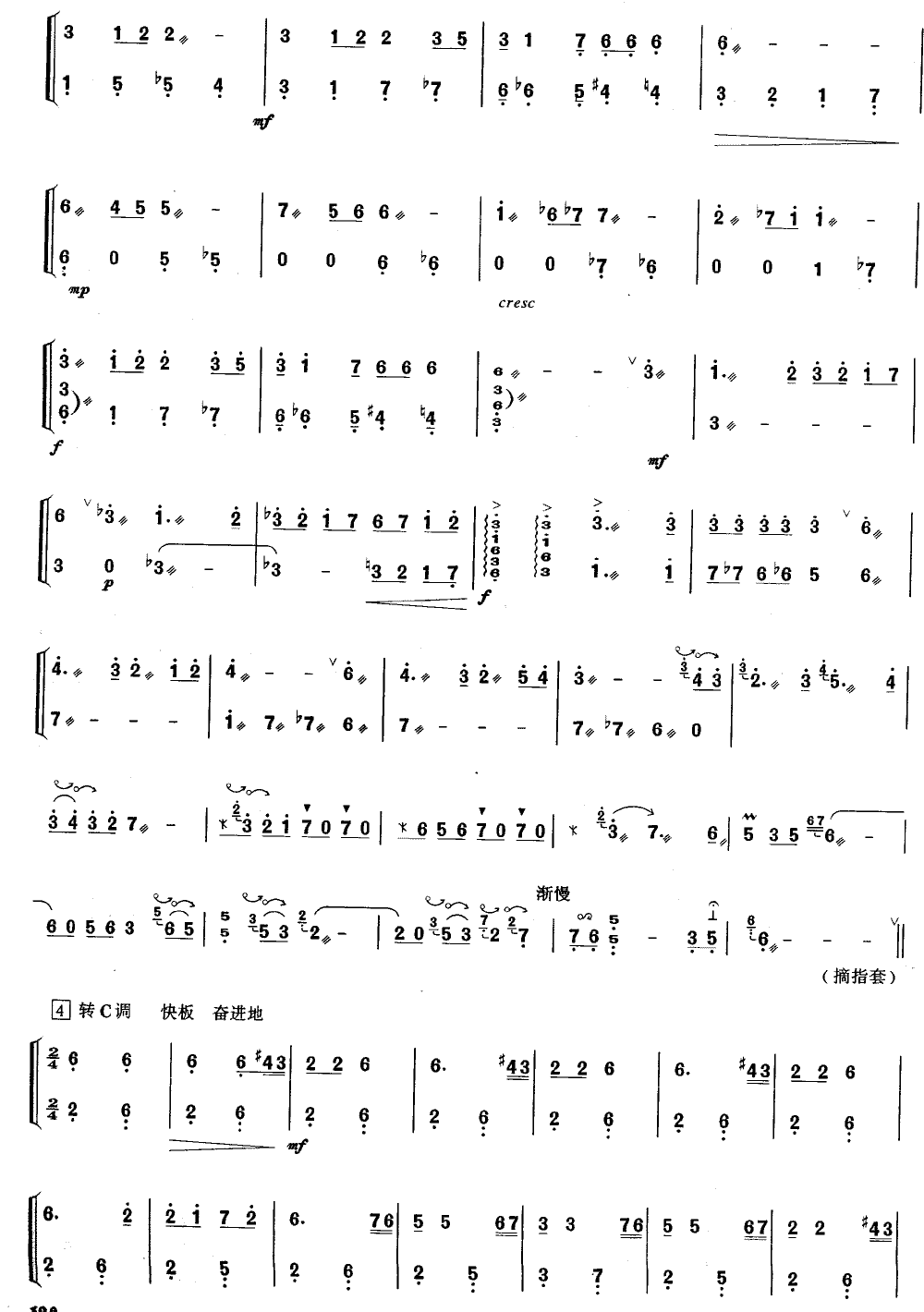 屈原祭江[简谱版]（独奏共5张）其它曲谱（图3）