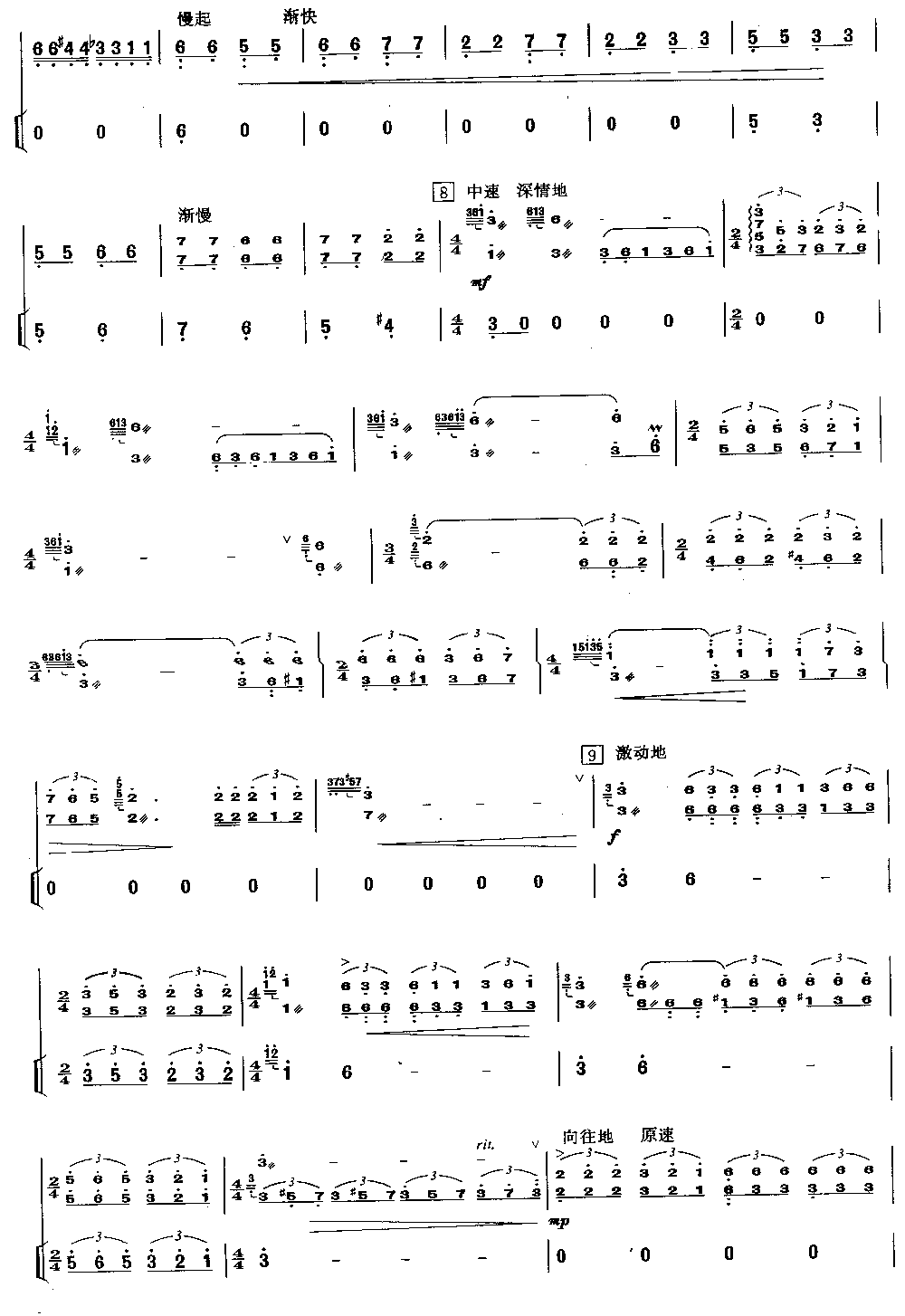 海峡音诗 [简谱版]（独奏共8张）其它曲谱（图7）