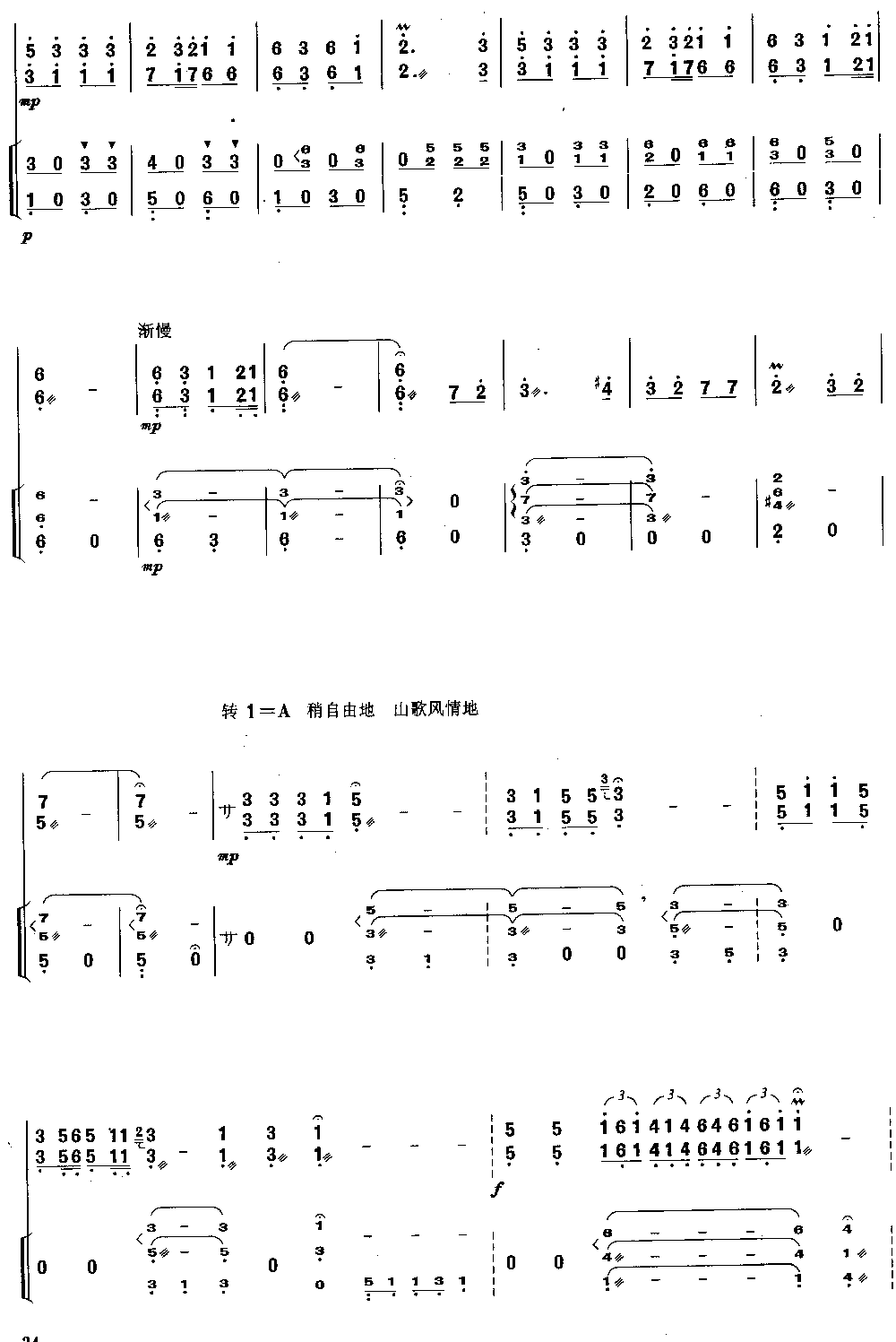 土家摆手舞曲 [简谱版]（独奏共8张）其它曲谱（图5）