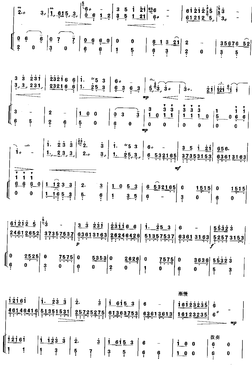 土家摆手舞曲 [简谱版]（独奏共8张）其它曲谱（图2）